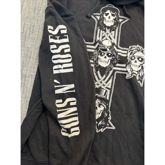 Guns N Roses Hoodie Used Black Sz: Med H&M, Slash, Axle‎ Rose, Supreme style - Picture 8 of 16